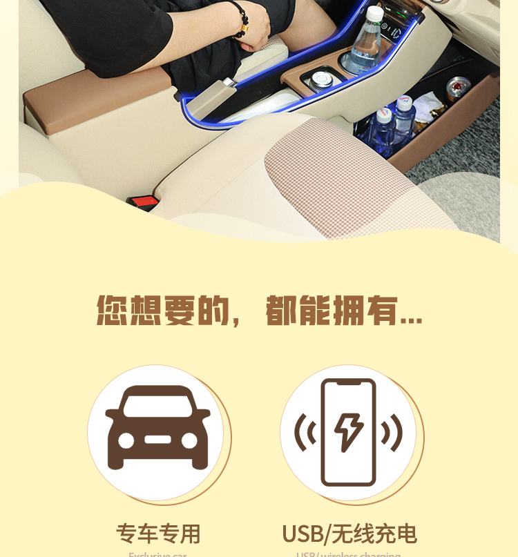 Wuling Hongguang Mini Third Generation Macaron Special Armrest Box Mini Third Generation Central Control Armrest Box Modification Accessories