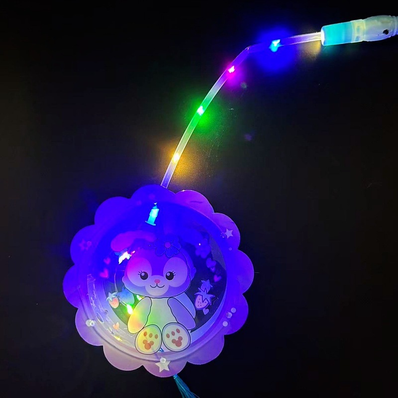 中秋节灯笼儿童diy花灯夜市摆摊盲盒礼玩具手提发光动画卡通灯笼|undefined