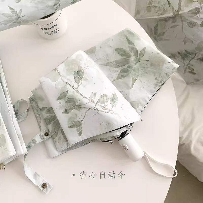 中国風レトロ晴雨兼用傘 UV 日焼け止めビニール日傘 70% off 自動折りたたみ日傘便利で軽量|undefined
