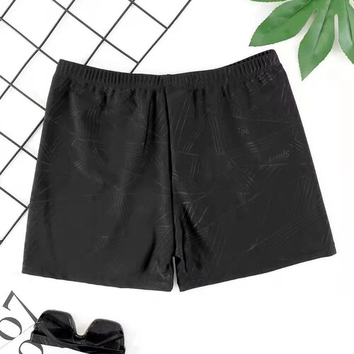New men's swimming trunks, anti-embarrassing, breathable, high-waisted, conservative hot spring swimsuit, beach pants, casual shorts for hot spring bathing