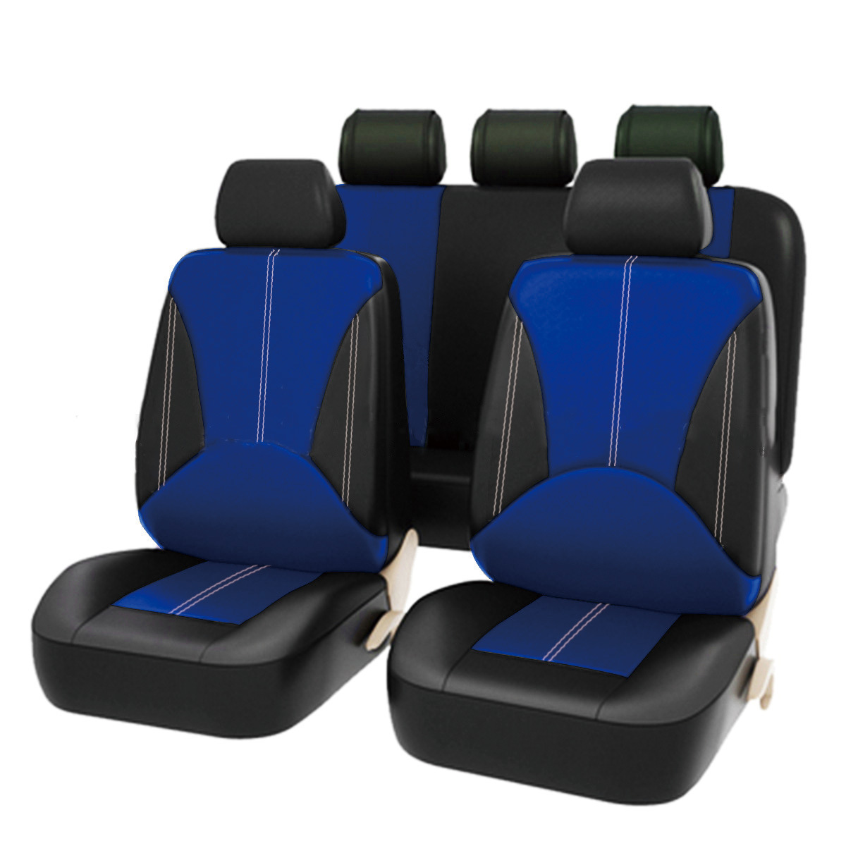 Simple empalme personalidad de cuero ligero lujoso asiento general fabricante resistente al desgaste suave y cómodo cojín de asiento de automóvil transpirable