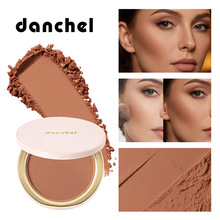 跨境danchel 柔焦雾面哑光修容粉饼顺滑持jiu不斑驳舒huan肌肤