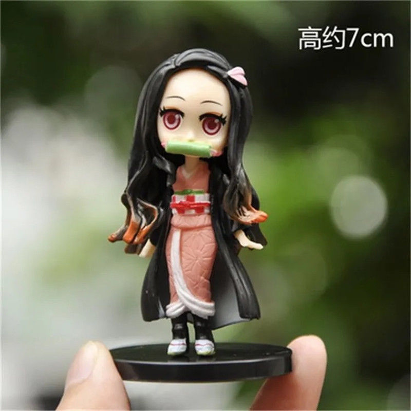 Ghost Blade hecho a mano animación circundante Charcoal Lang Mi Douzi Mi esposa Shanyi conjunto completo de modelos de decoración regalo al por mayor