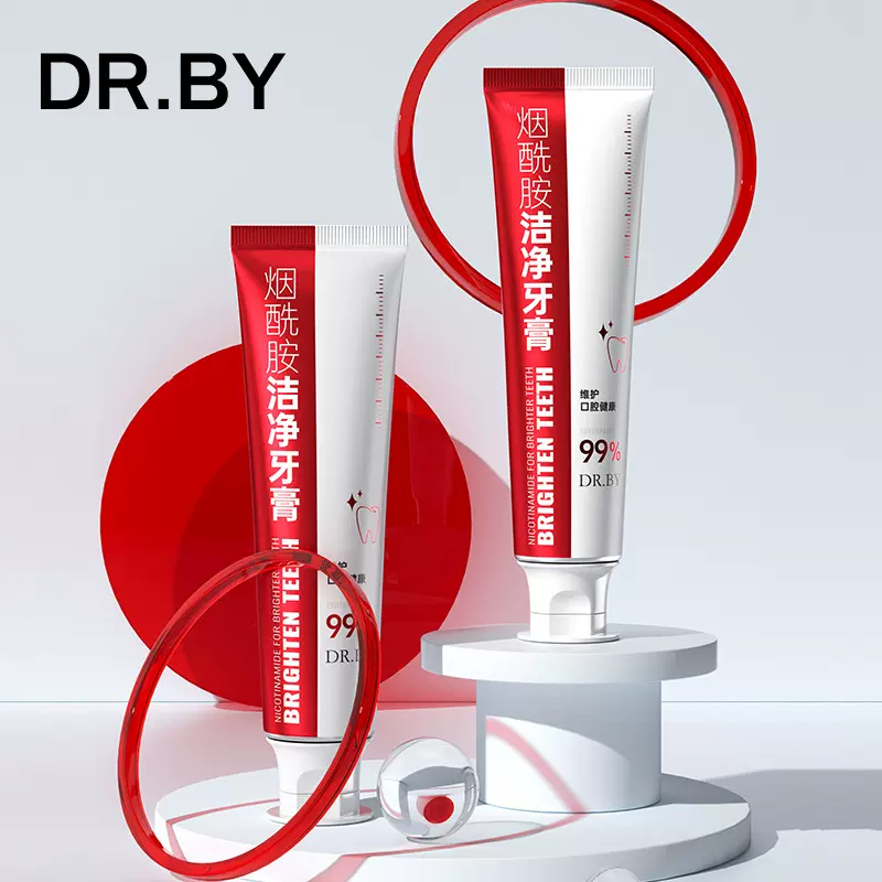 DR.BY益生菌护齿牙膏120g清新口气清洁牙齿成人牙膏清洁牙垢