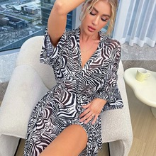 欧美宽松长袍沙滩外套海边度假防晒连衣长裙比基尼罩衫泳衣外搭女