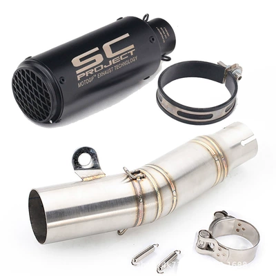 Section Link Stainless Steel/Carbon, Motorcycle Handle Cover - e