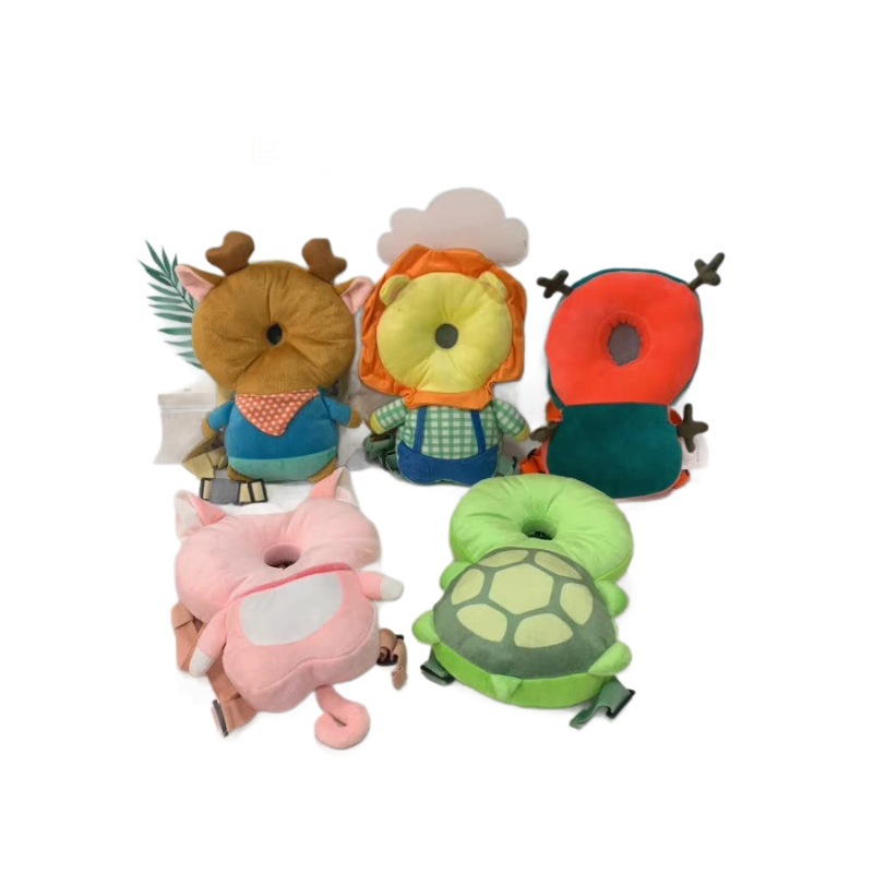 Amazon 0 - 3 bebés pequeños almohada anticaídas juguetes para bebés reclinarse protector reposacabezas protectoras almohada respirada de dibujos animados