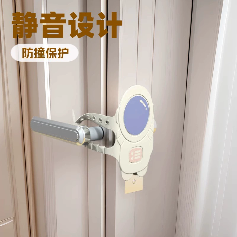 Утолщенная дверь комнаты космонавта Бесшумная наклейка Защитный замок Дверь спальни Защитная Подушка от столкновений Противоударная крышка двери