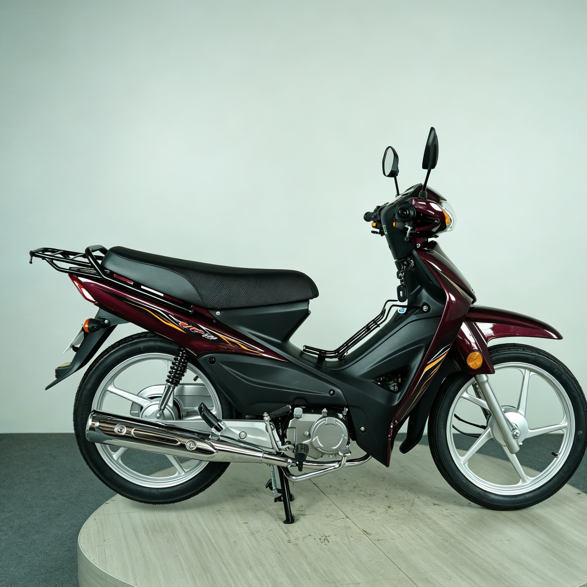 Brand New Ud110 Adult Curved Beam Motorcycle, Silent and Powerful, Suitable for Daily Grocery Shopping and Commuting, Cross-Border Export Vehicle