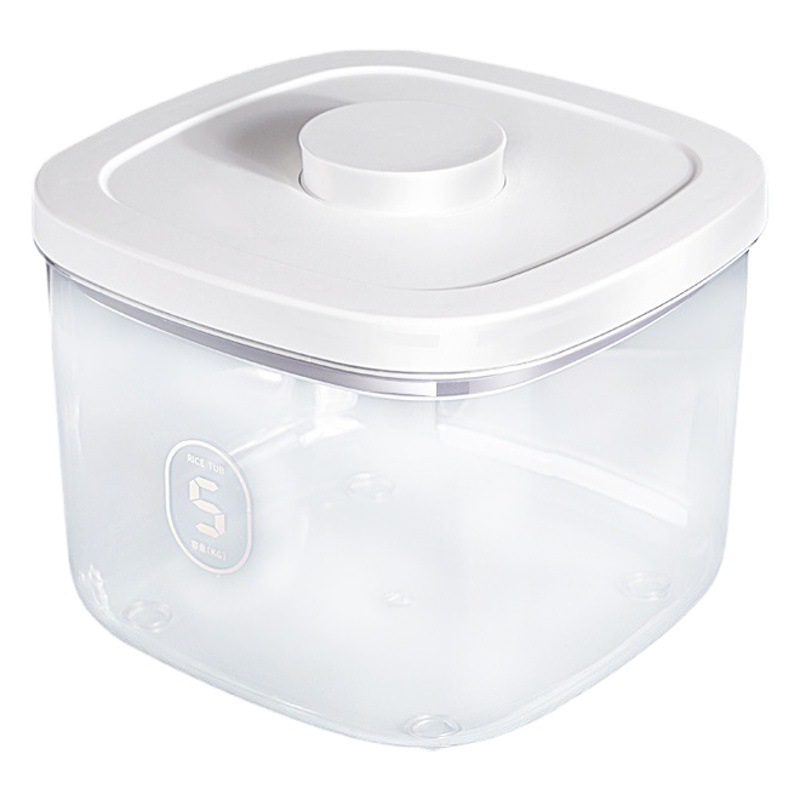 Cross-Border Moisture-Proof Sealed 5kg Pack Rice Container Flour Storage Tank Storage Box Grain Storage Container Cat Food Container Miscellaneous Grain Rice Box