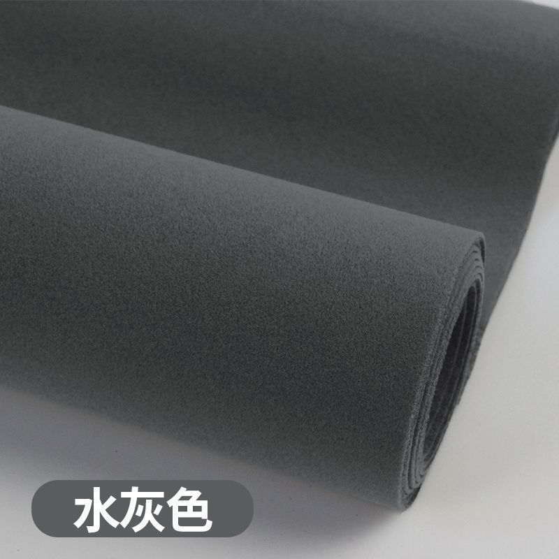 加厚背胶自粘绒布黑色加密不干胶植绒布料带胶柜台绒布黑绒布展示|undefined