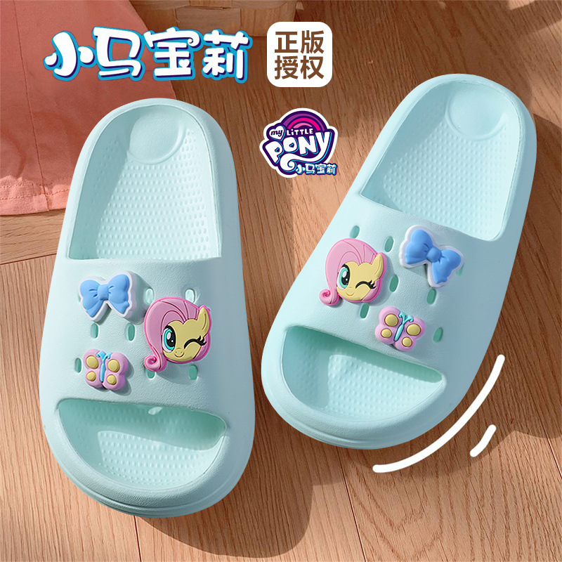 Xiaoma Baoli 2025 nuevos niños medianos y grandes para adultos chanclas lindas sandalias y zapatillas al aire libre de dibujos animados para padres e hijos