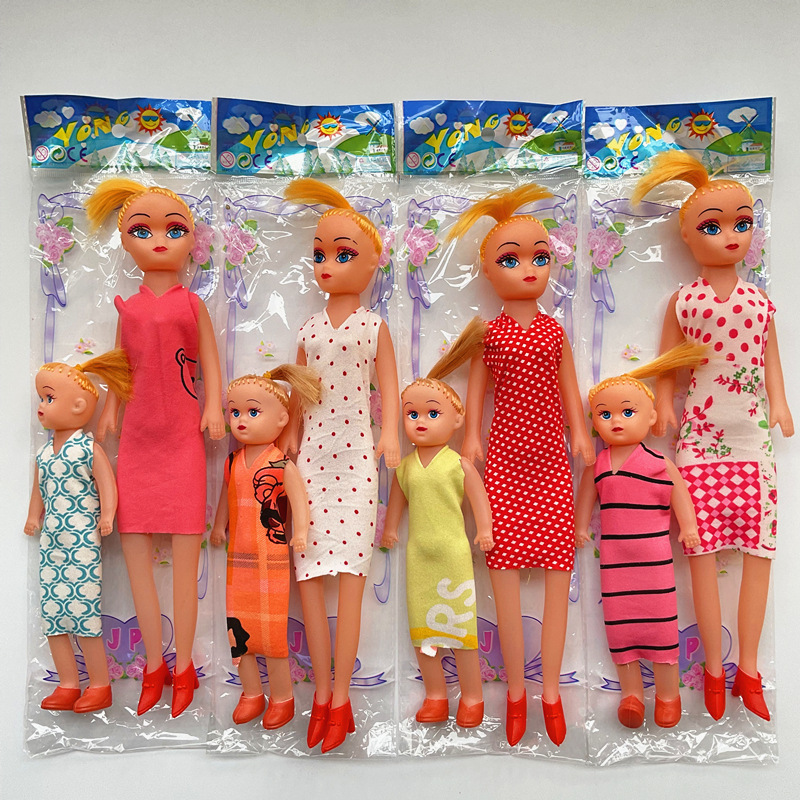El comercio exterior de la madre y la hija muñeca barato DIY Barbie Muñeca Chica gorda juguete infantil 1 yuanes puesto empuje exportación