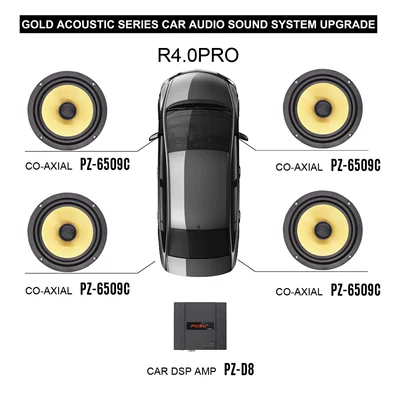Audio Upgrade Program | Car speaker/subwoofer - r40pro-front-and-rear-door-coaxial-dsp-d8
