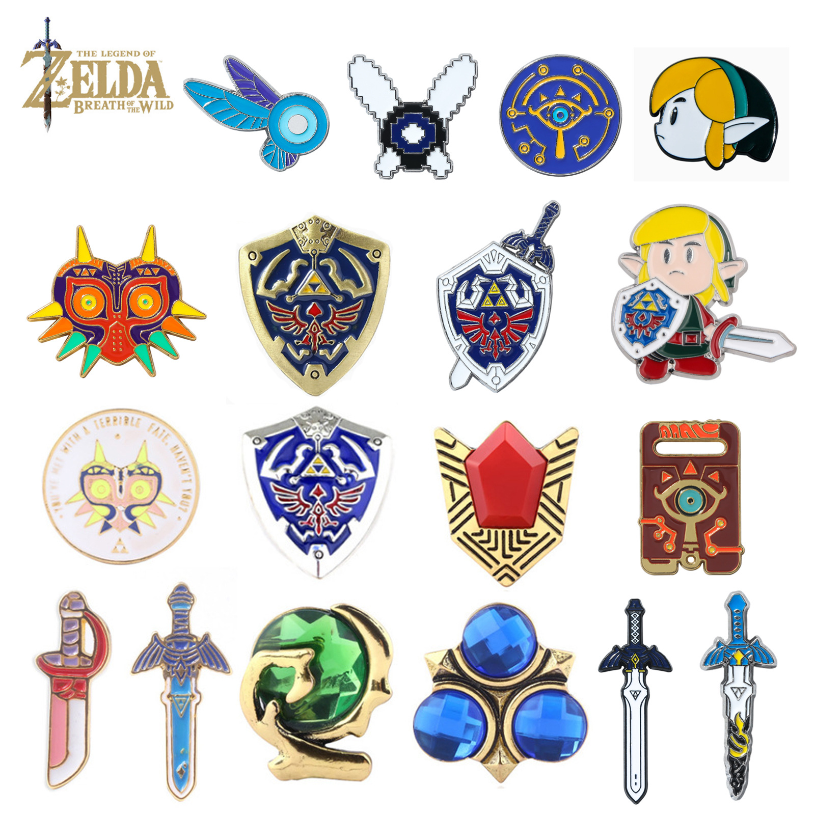 Game Jewelry The Legend of Zelda Sky Sword Owl Legend Gem Brooch Wilderness Breath Badge Cross Border