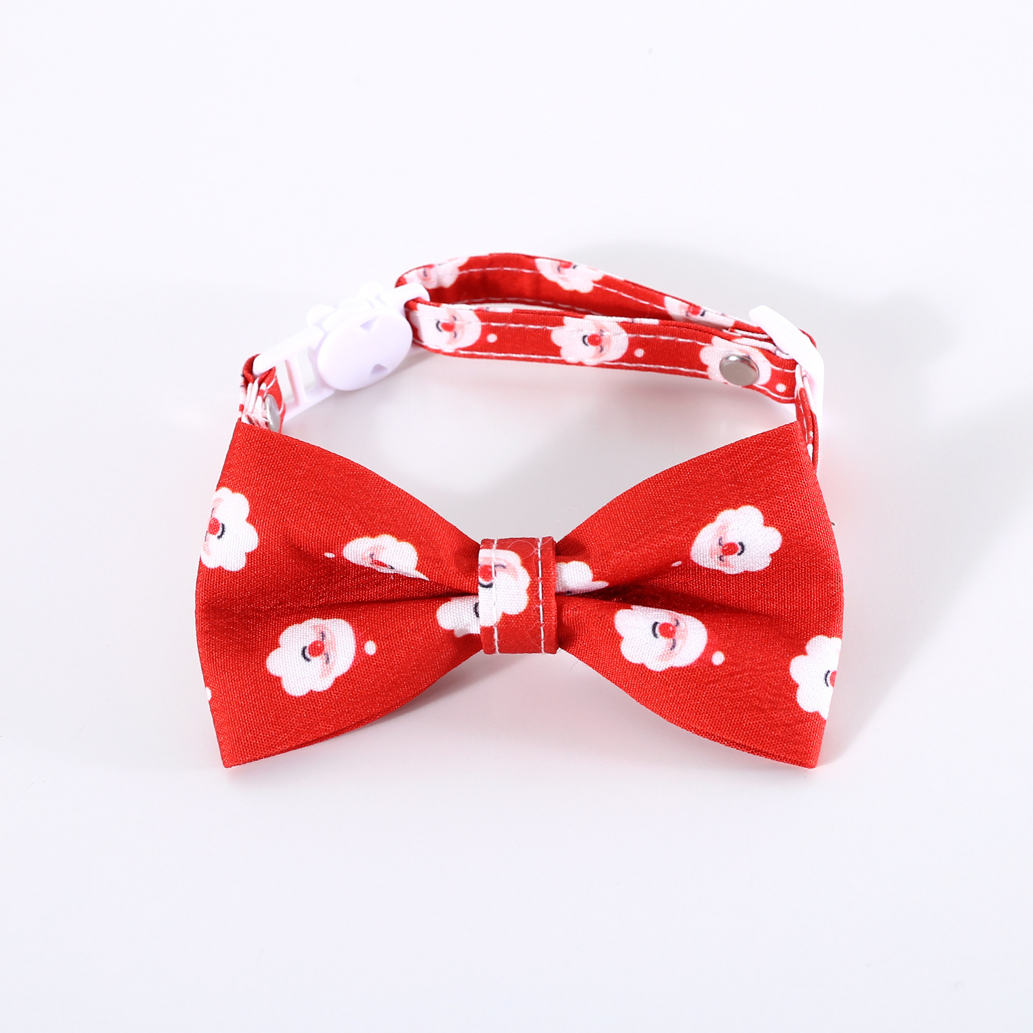 2023 mascotas navideñas corbata gato perro anti-asfixia hebilla ajustable rayas arco doble collar