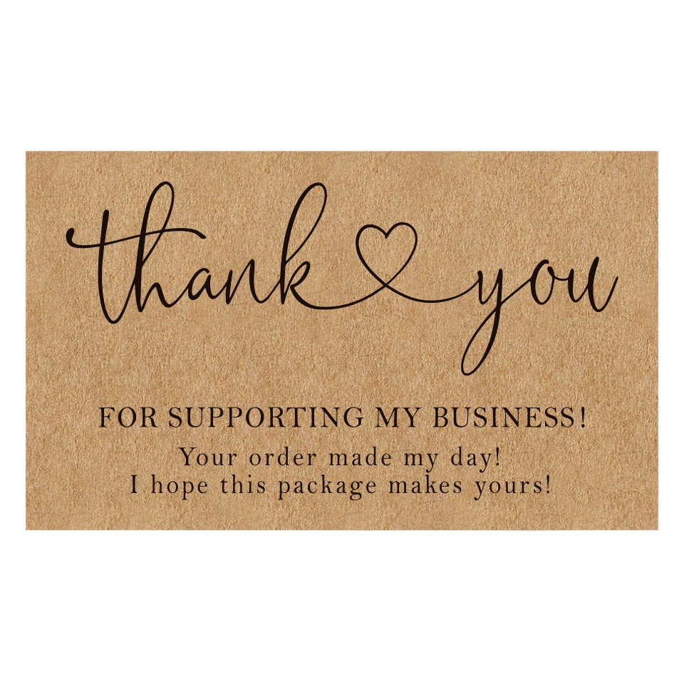 Трансграничная оптовая продажа Крафт-бумага спасибо карта 250 грамм карта спасибо подарочная карта Упаковка украшения карты