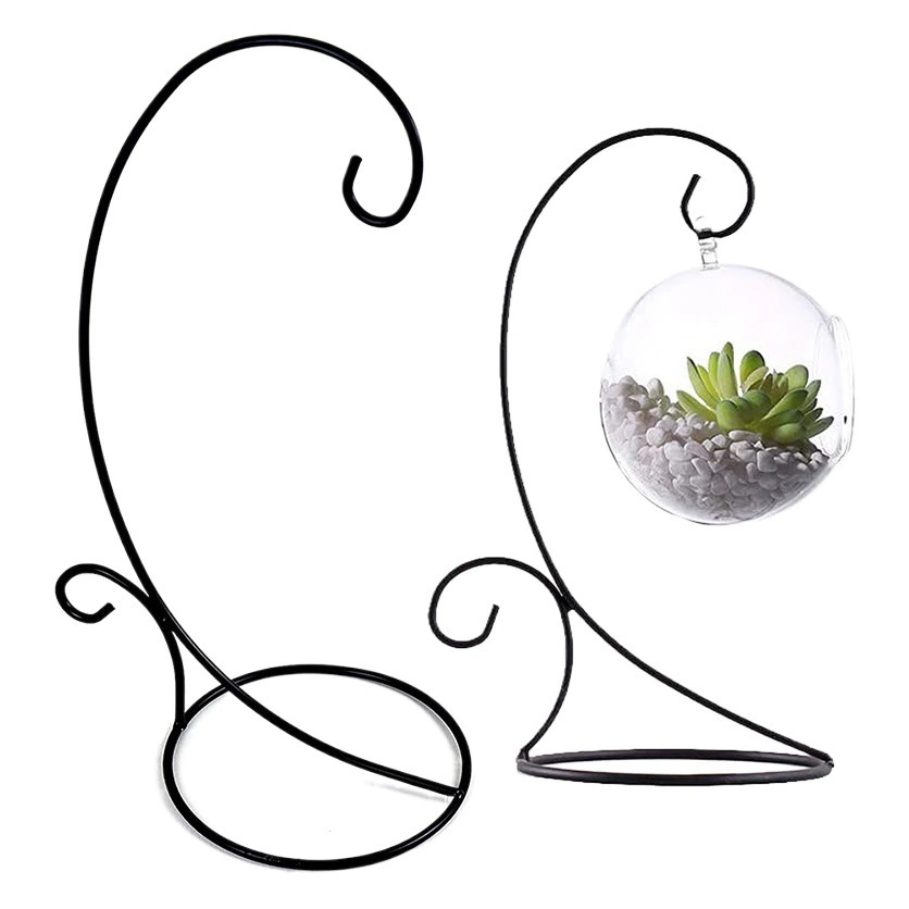 Трансграничный полукруглый крюк декоративный железный крюк для стойки микропейзаж железная подвесная бутылка стеклянная бутылка кронштейн железная стойка производитель