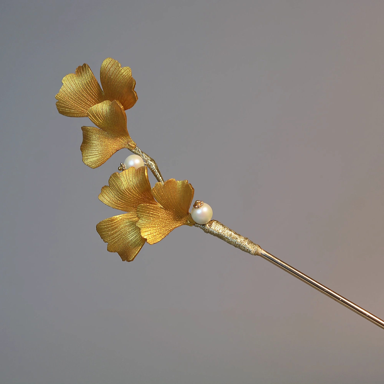 Broche feuille de ginkgo, peigne à cheveux, épingle à cheveux thermorétractable, cheongsam, hanfu ancien, style chinois moderne, rétro, polyvalent, simple_voghion.com
