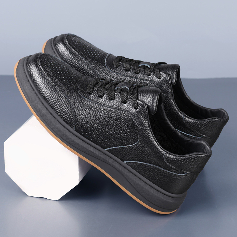 Piel de vaca de primera capa de verano nuevos zapatos de hombre sandalias cuero hueco transpirable zapatos de hombre zapatos de cuero casuales zapatos de todo fósforo