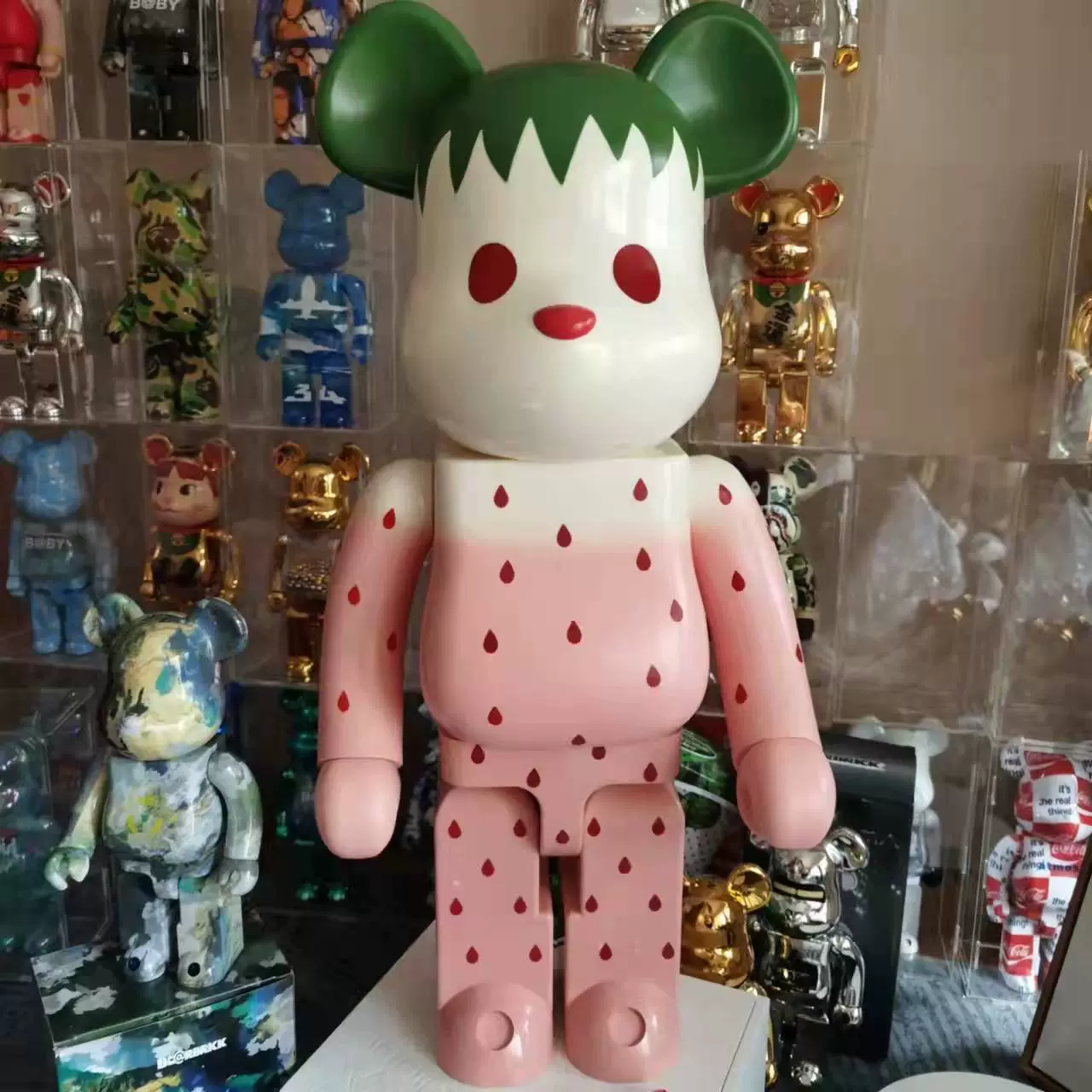 Bearbrick 1000% Watermelon Strawberry Net Red Star Red Star Same Blocks Starry Starry декоративная подвесная игрушка для дома