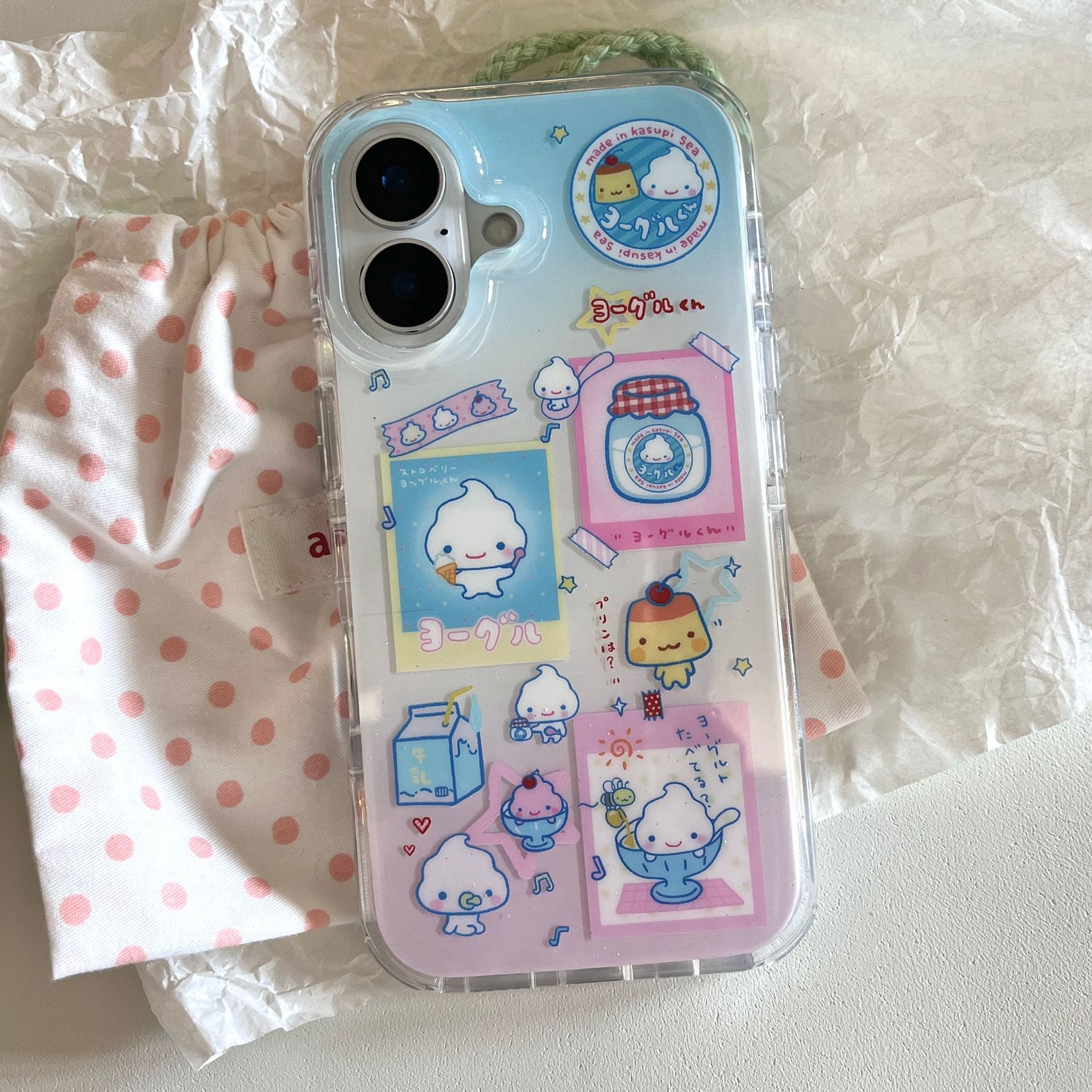 Divertido y lindo pudín para Apple 16ProMax funda para teléfono móvil 15Pro Girl Heart 14/13 Red neta 15PM nuevo