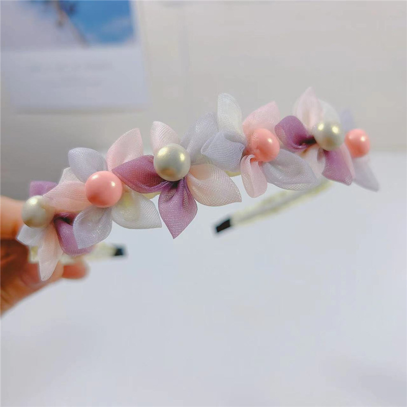 1 Piece Quantity Daily Occasion Sweet Flower Cloth Hair Clip Hair Band