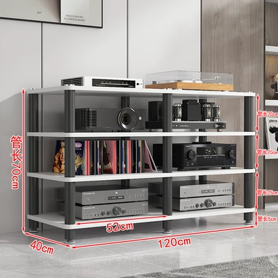 Cabinet Amplifier Rack Multi-Layer – Electric car big tripod - four-layer-black-shelf-white-board