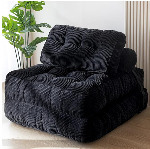 Amazon explosión esponja comprimida sofá cama plegable doble cama individual pequeña casa sofá perezoso sala de estar