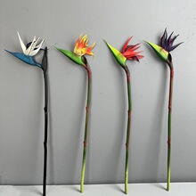 仿真花单支天堂鸟手感人造假花室内花艺植物装饰仿真鹤望兰天堂鸟