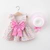 Summer dress girl's for princess, children's clothing, wholesale, lifting effect, flowered