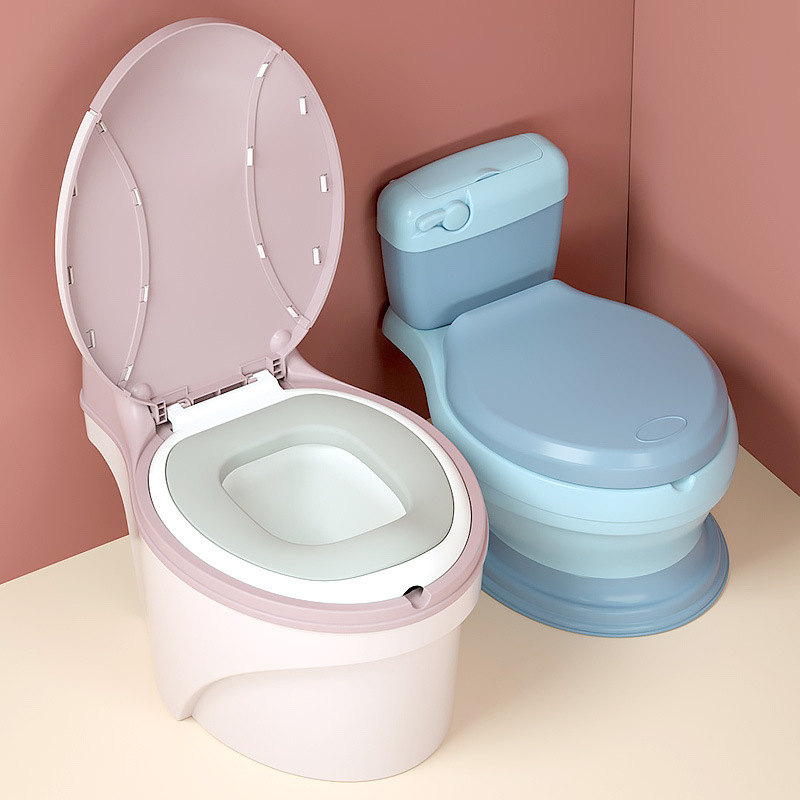 Extra large baby toilet small toilet can hold garbage bags infant simulation toilet for children aged 1-6