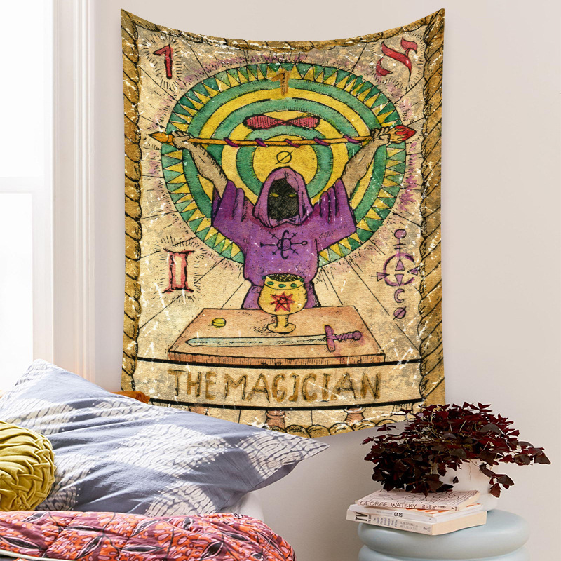 Tapestry Bohemian Tapestry Room Decoration Background Cloth Hanging Cloth Tapestry display picture 7