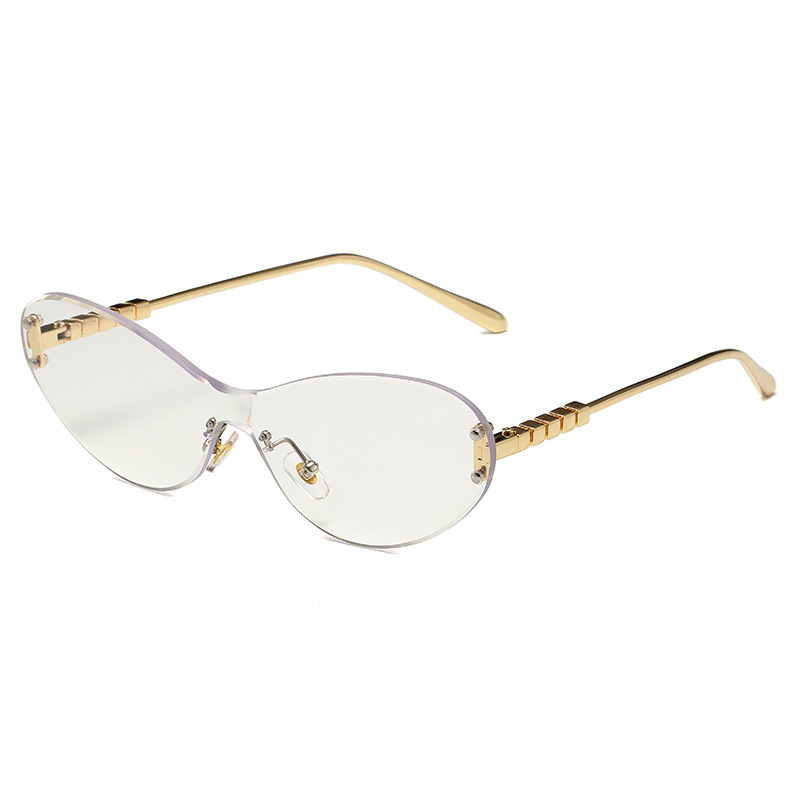 Men's Sunglasses New Ring Shaped Frameless Ocean Lens Sunglasses Anti Ultraviolet Catwalk Outdoor Driving Sunshade Fashion Sunglasses_viptrois.com