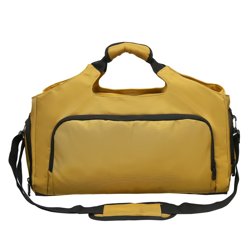 Bolsa de viaje de gran capacidad de color sólido, bolsa de moda, bolsa de mano, bolsa de zapatos independiente, bolsa de ejercicios, bolsa de yoga para mujeres