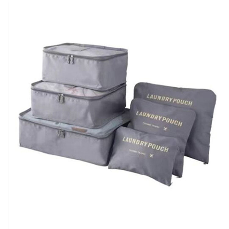 Set 6 bolsas organizadoras de viaje, almacenamiento de ropa, estilo coreano