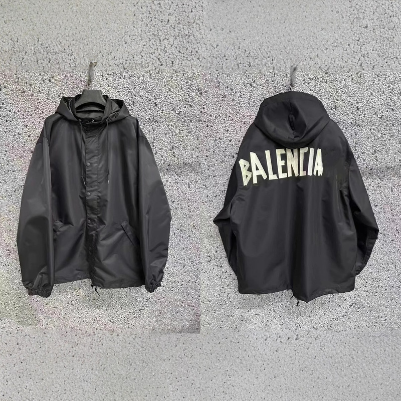 High version Paris B family masking paper family jacket men's and women's same loose OS style jacket jacket