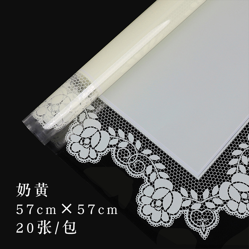 Huaxi encaje pequeño papel de embalaje de flores papel de embalaje de flores artesanal DIY florista impermeable materiales de flor al por mayor comercio exterior