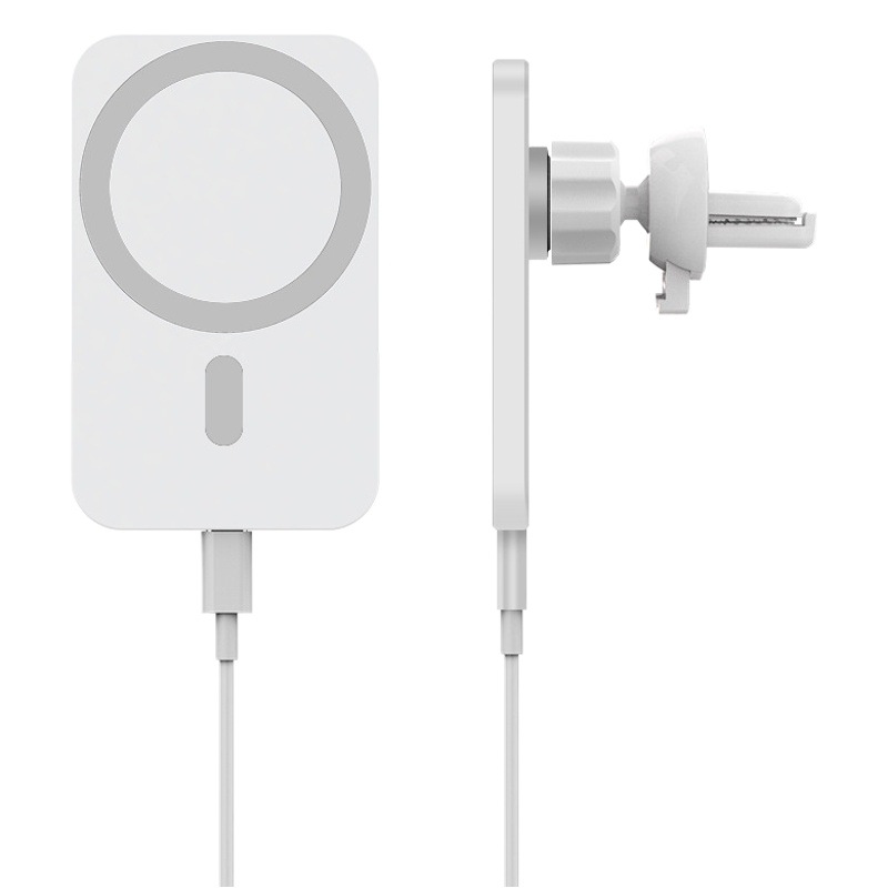Cargador inalámbrico magnético para coche de fábrica de origen transfronterizo, adecuado para teléfonos móviles Apple, soporte para teléfono de coche con carga inalámbrica, carga rápida