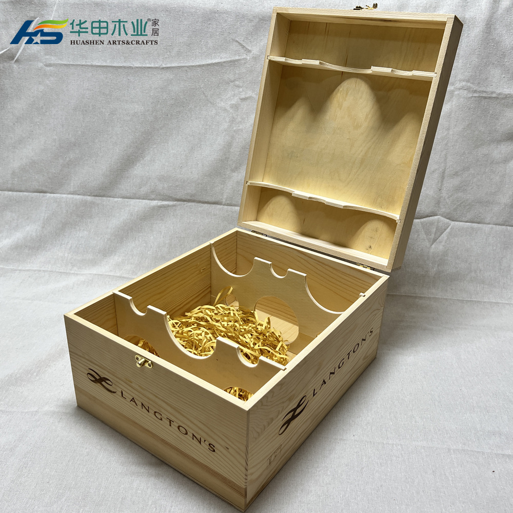 HS-22M66-8 六支装松木盒