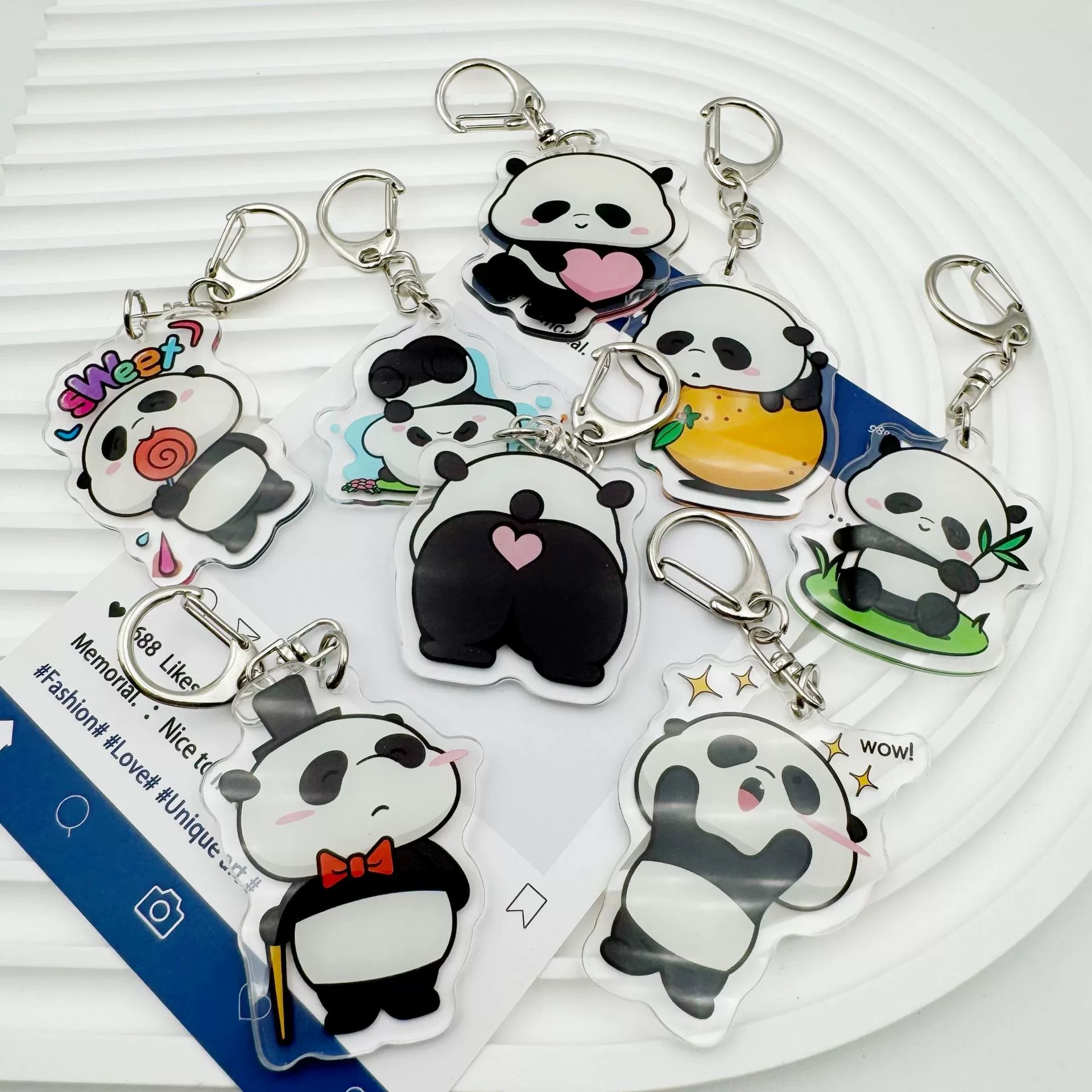 Cartoon cute keychain, акриловый кулон для ключей, для любимого