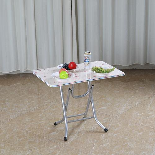 OD59 wholesale folding table for eating, rectangular small dining table, simple balcony table, portable dining table for home use