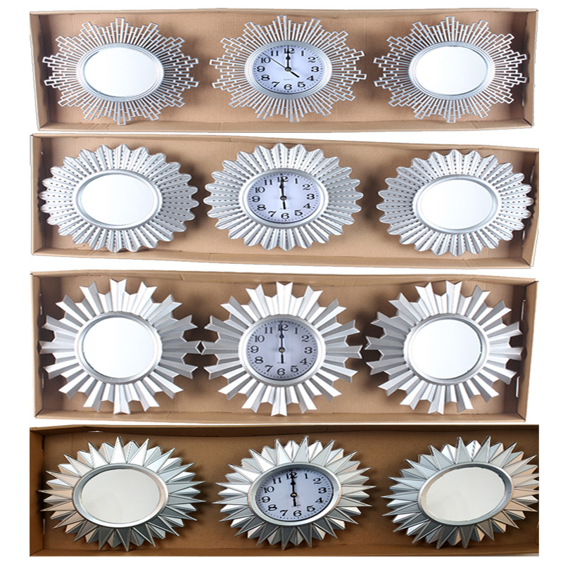 Reloj de pared europeo/americano moderno simple, reloj triple decorativo, reloj de cuarzo creativo de moda para sala/comedor