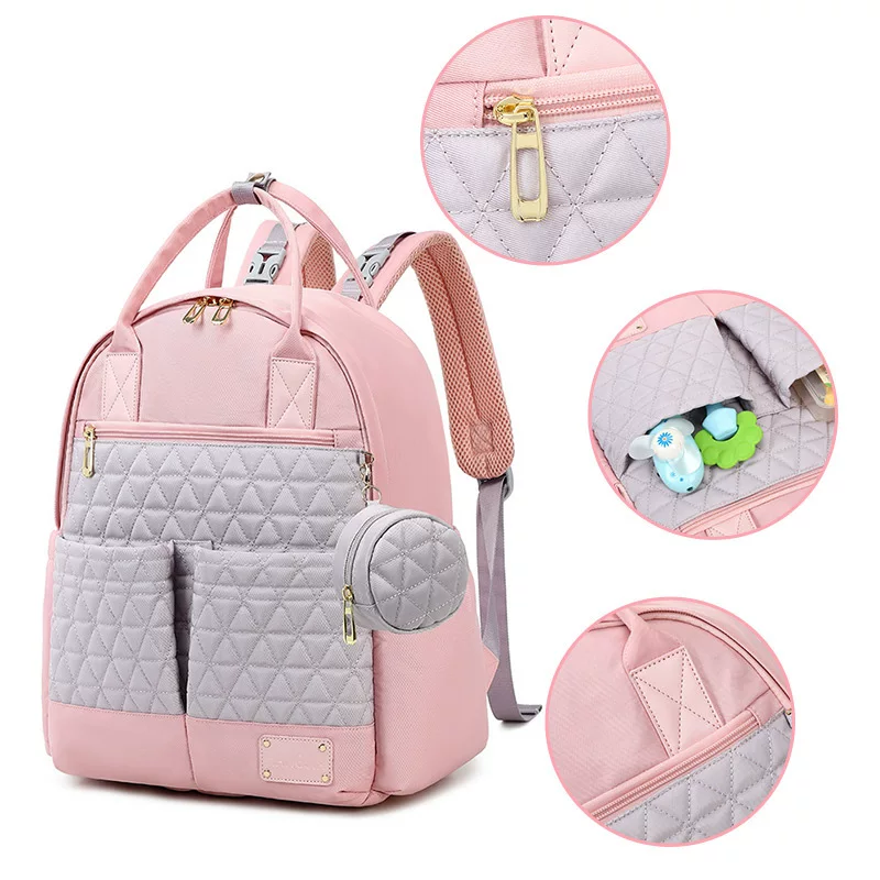 Capacious universal linen bag for mother and baby for leisure, 2023, for import, with embroidery