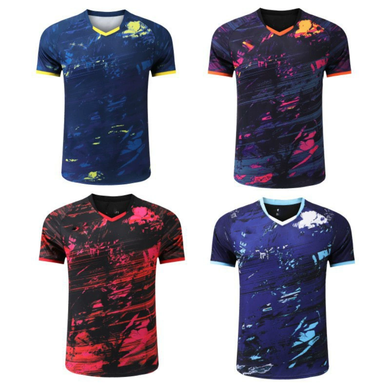 Butterfly/Butterfly Чжан Джике одежда для настольного тенниса для мужчин и женщин летняя рубашка с круглым вырезом