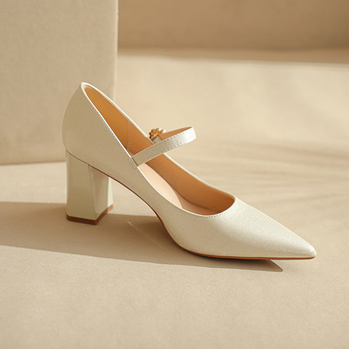 Fufhao Pointed Toe Stiletto Heel Women's Spring Autumn Single Shoes  Fashion Wedding Shoes bridesmaid shoes party shoes