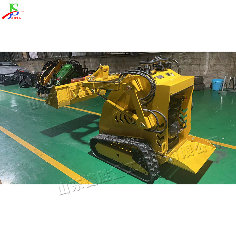 Cargador doméstico de orugas pequeño huerto agrícola pequeño montacargas manejo del sitio de construcción cargador de deslizamiento