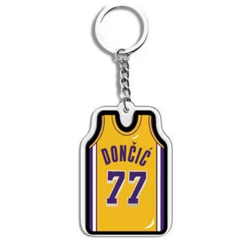 NBA baloncesto llavero estrella Durant Curry Owen acrílico colgante bolsa de Jersey adornos regalo