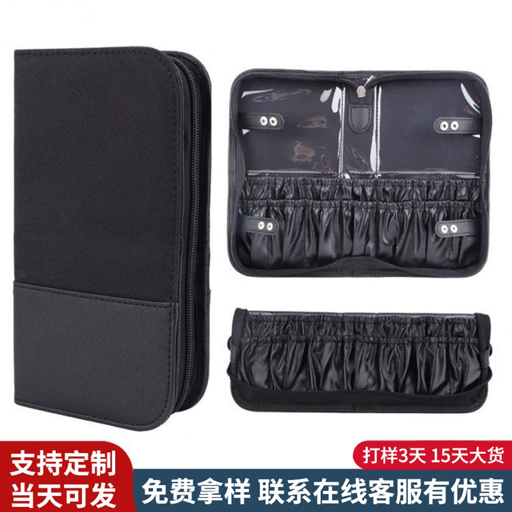 Высококачественная сумка для косметических кистей на 14 отверстий, вмещающая 40 кистей, новая, из ПВХ, пыленепроницаемая и водонепроницаемая, из ткани Оксфорд, для хранения косметических кистей.