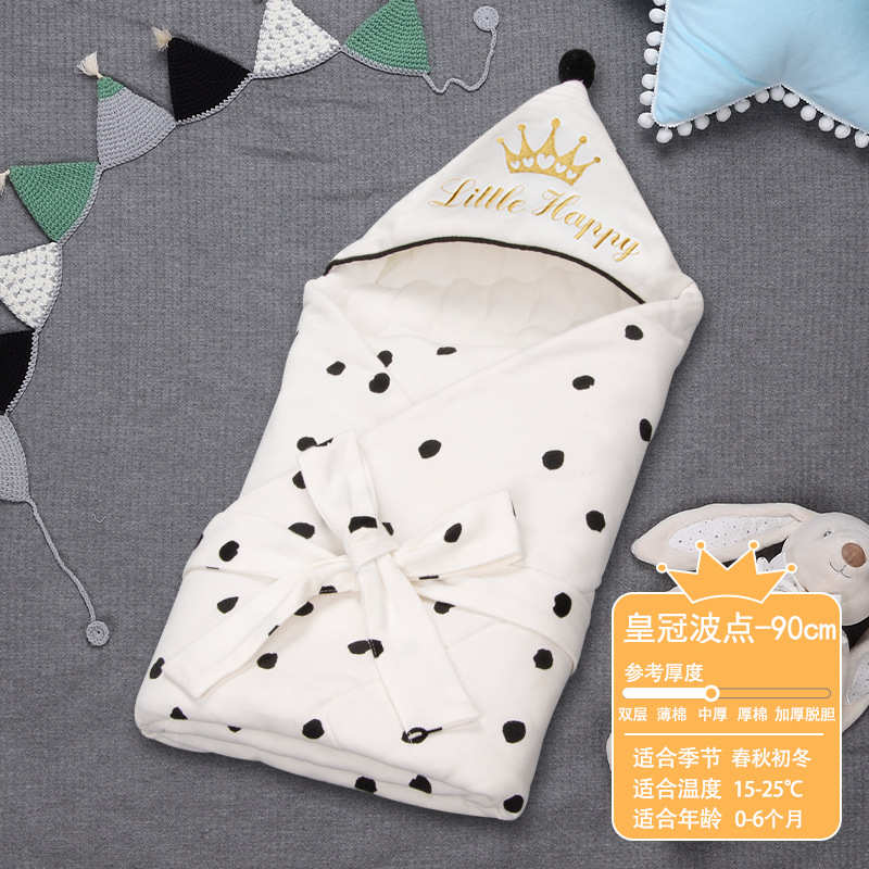 Wave point crown [spring and autumn thick cotton]]